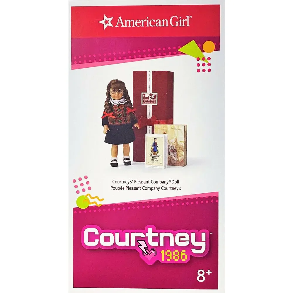 American Girl Mini Molly Doll Courtney Pleasant Company Book Catalogue Box New